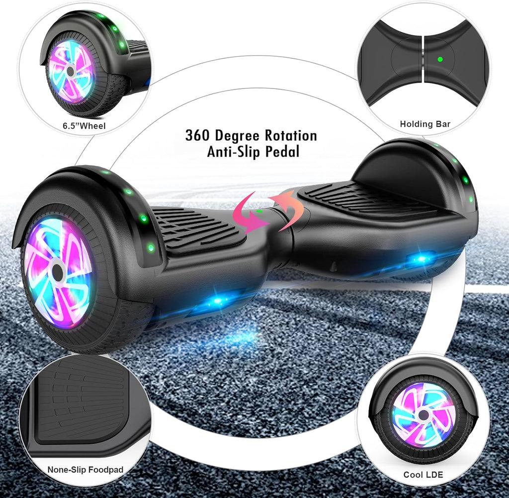 6.5 Inch Self Balancing Hoverboard with Bluetooth and LED Lights Z101565