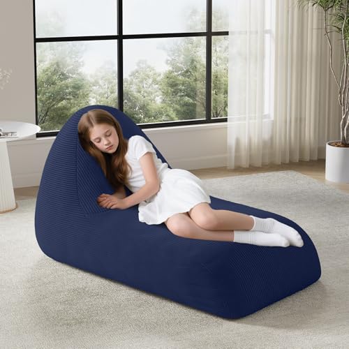 Pink Corduroy Bean Bag Chair with Filler E806836
