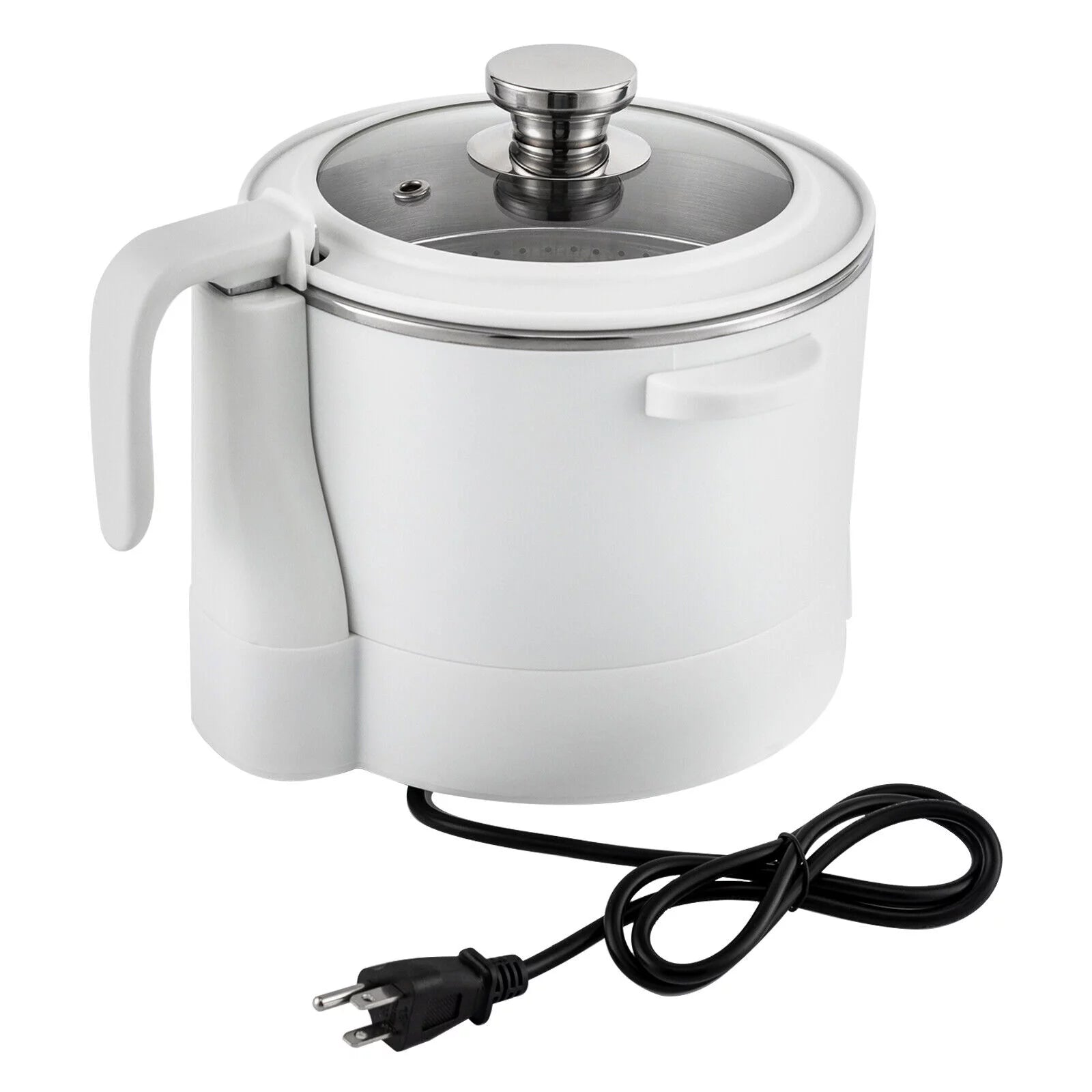3L Automatic Lifting Electric Hot Pot with Steaming Basket 304 Stainless Steel T28430