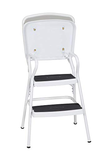 White 4 Piece Counter Chair Step Stool with Lift-up Seat W660