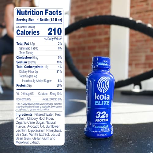 Plant Based Protein Shake, Chocolate, 32g Protein, 12 Fl Oz (Pack of 12) P55856