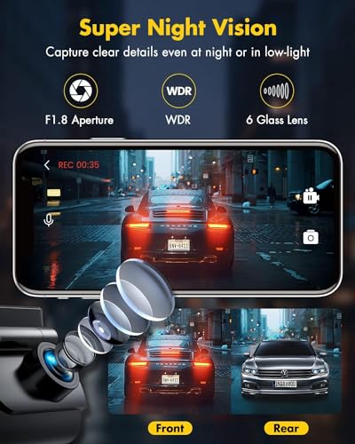 4K Dash Cam with 64GB SD Card G241