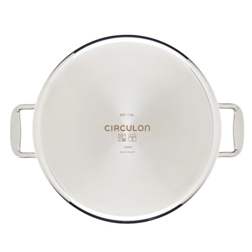 8 Quart Stainless Steel Nonstick Induction Stockpot with Lid F71441