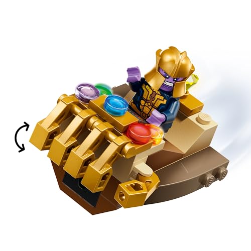 Marvel Captain America vs. Thanos Building Toy with 2 Minifigures, Ages 4+ T826