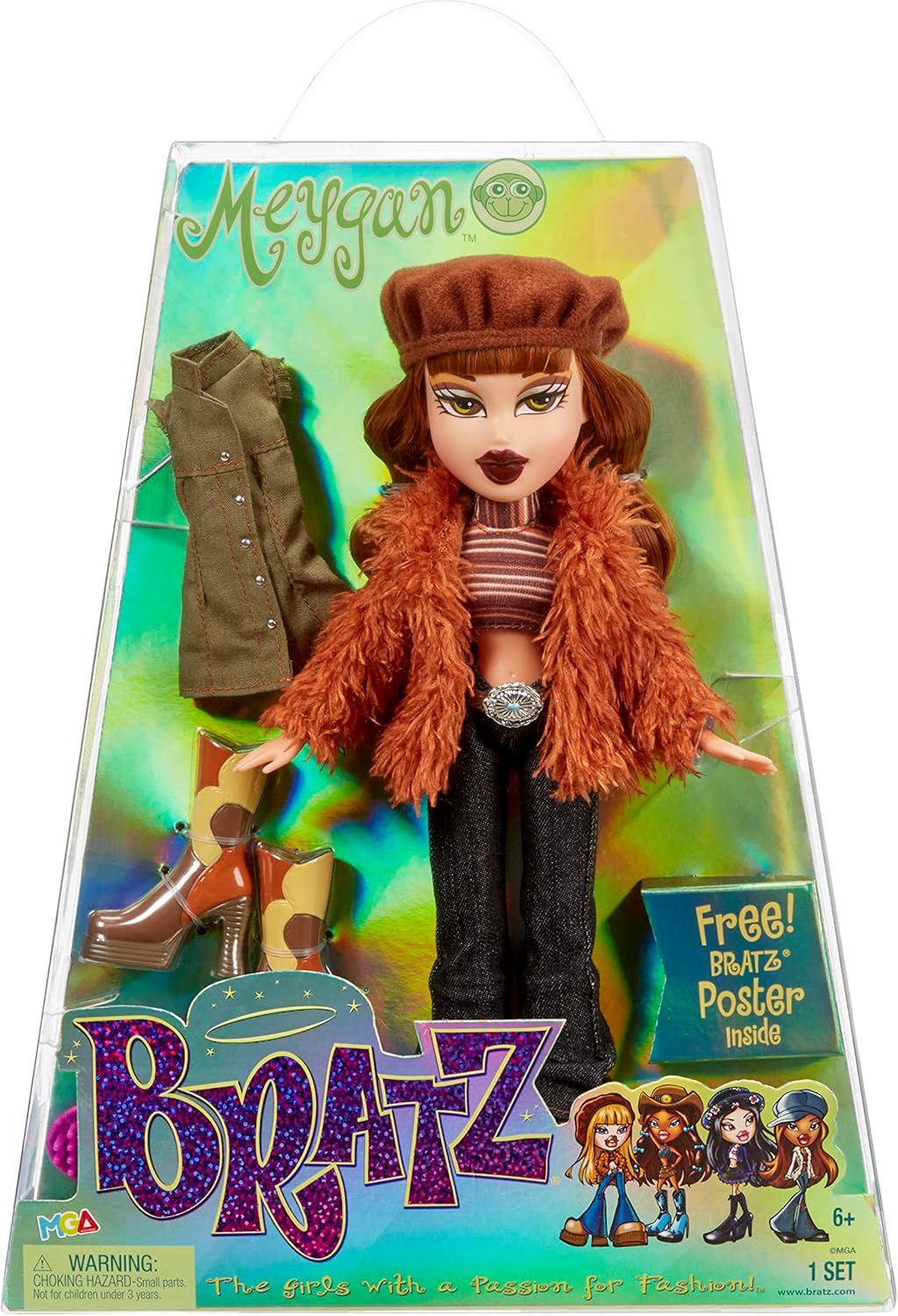 Bratz Fashion Doll with 2 Outfits and Poster (Pack of 1) G727