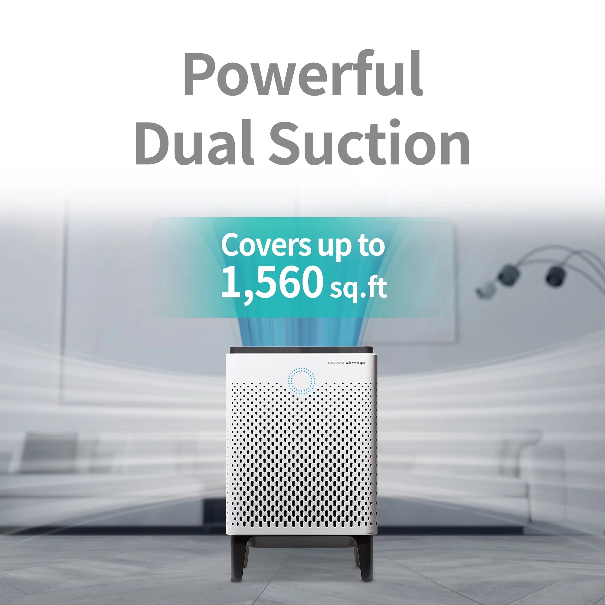 Graphite True HEPA Air Purifier with 1560 sq ft Coverage Y2897