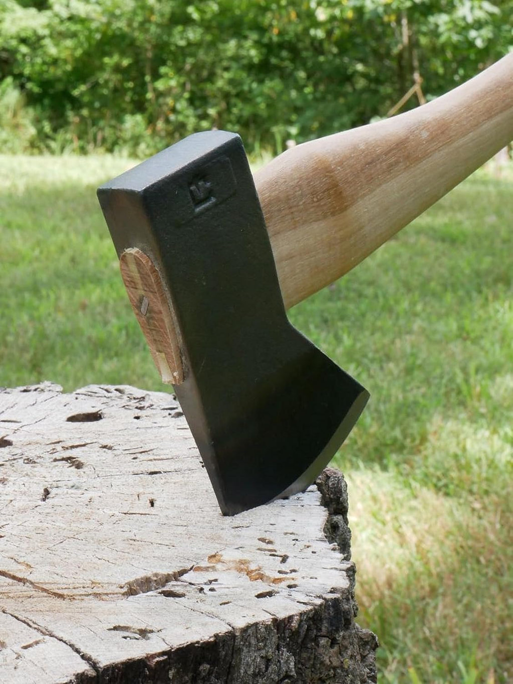 18" Curved Wooden Handle Camp Axe G1374