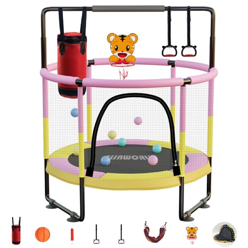 40"/48" 330 LBS Foldable Rebounder with Adjustable Foam Handle Q182