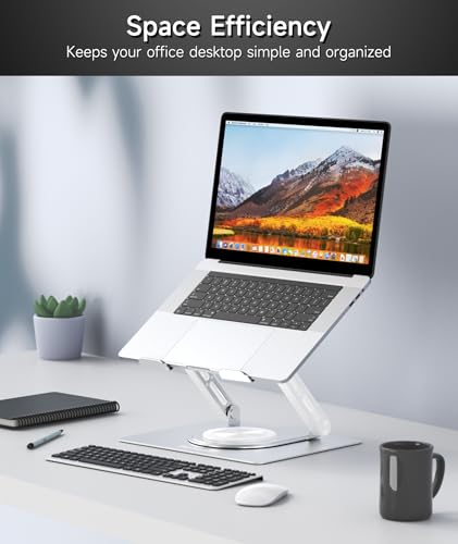 Laptop Stand with 360° Swivel Base Ergonomic Adjustable Laptop Riser N309