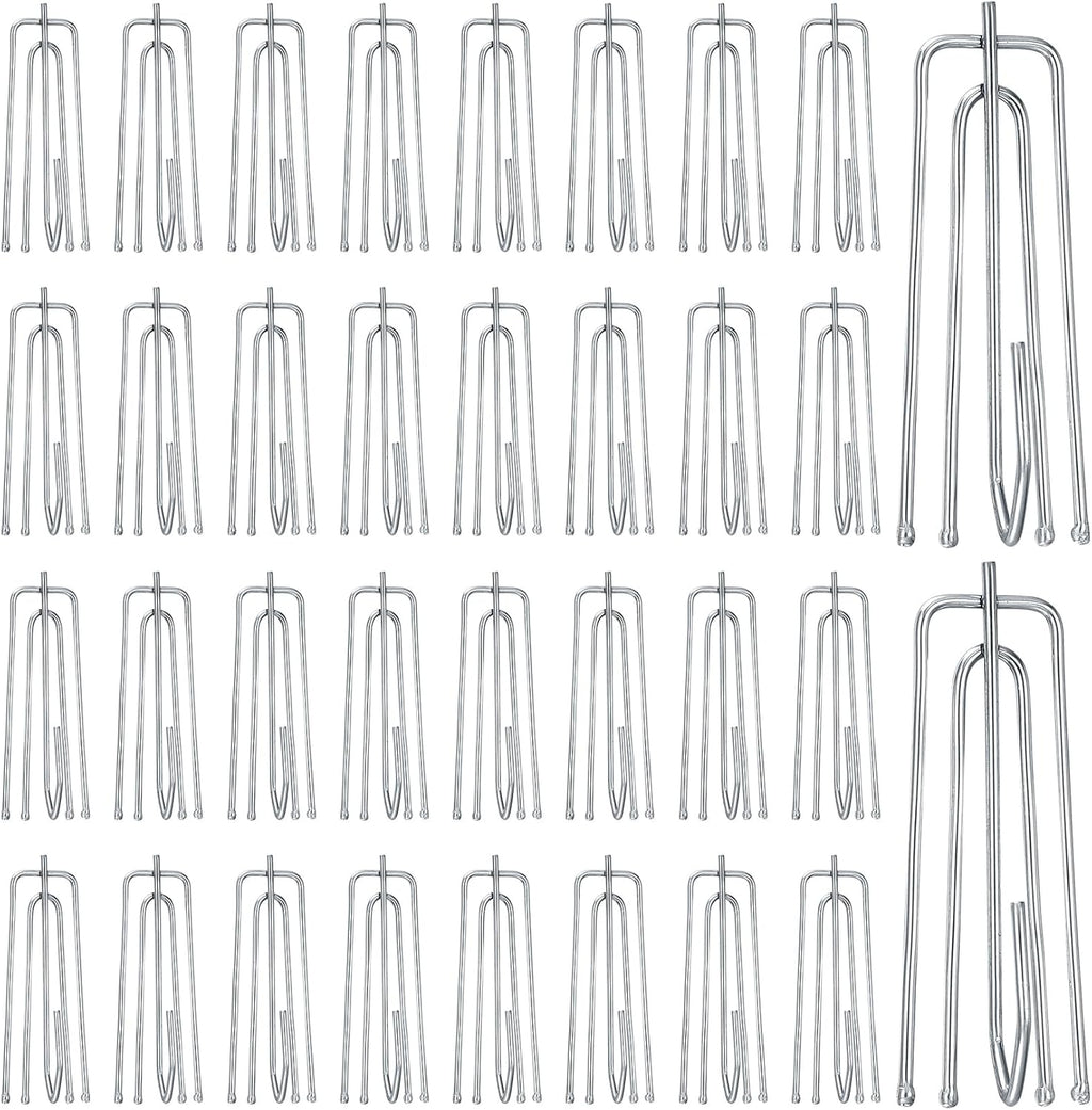 70pcs Stainless Steel Pinch Pleat Curtain Hooks M558