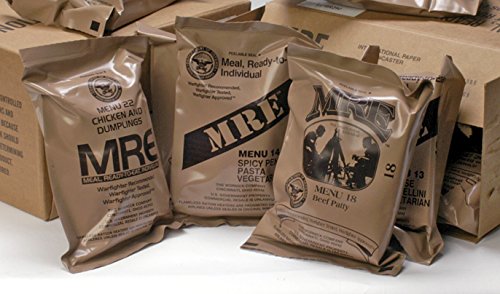 Pack Of 6 Ready to Eat Meals with Entrees, Dessert, Flameless Heater & Accessories R65301