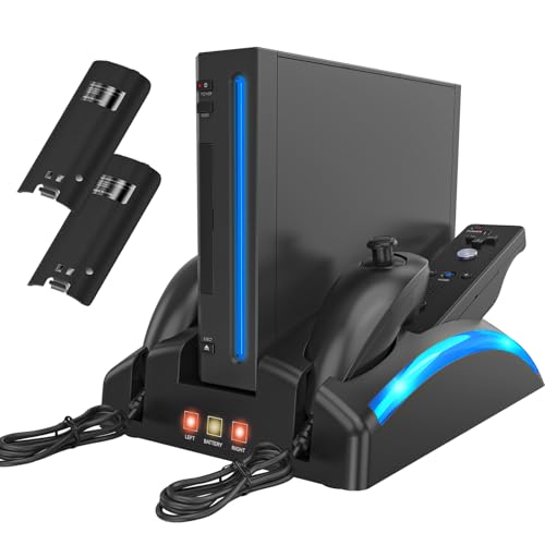 Wii Charging Dock Station with 2 Pcs Rechargeable Battery W669