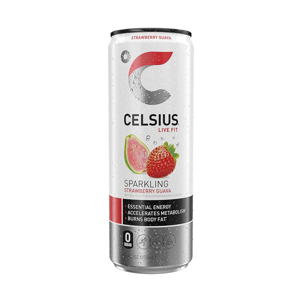 Strawberry Guava Energy Drink, 12 Fl Oz (Pack of 24) A551
