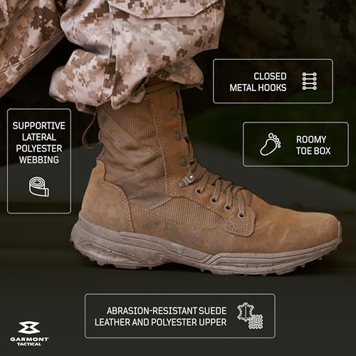 Lightweight Suede Leather Combat Boots X615725