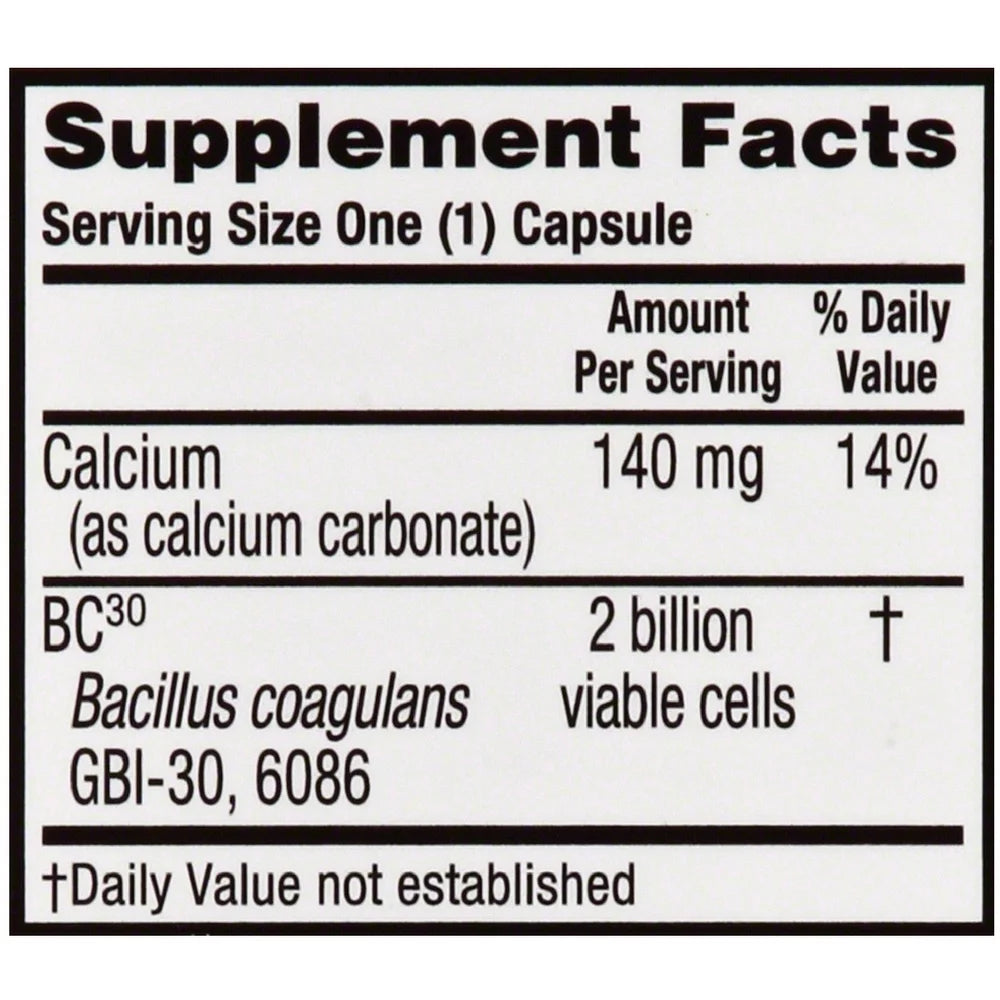 30 ct Probiotic Capsules K183570