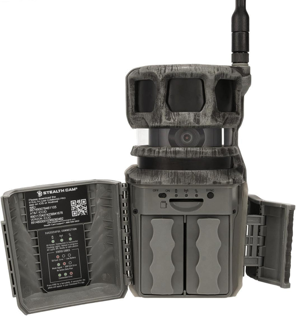 36MP Trail Camera with 1080P HD Video, 0.4 Sec Trigger Speed, 360° Panoramic View, Built-in GPS, Cellular (2pk), 32GB SD Cards, & Microfiber Cleaning Cloth K41096