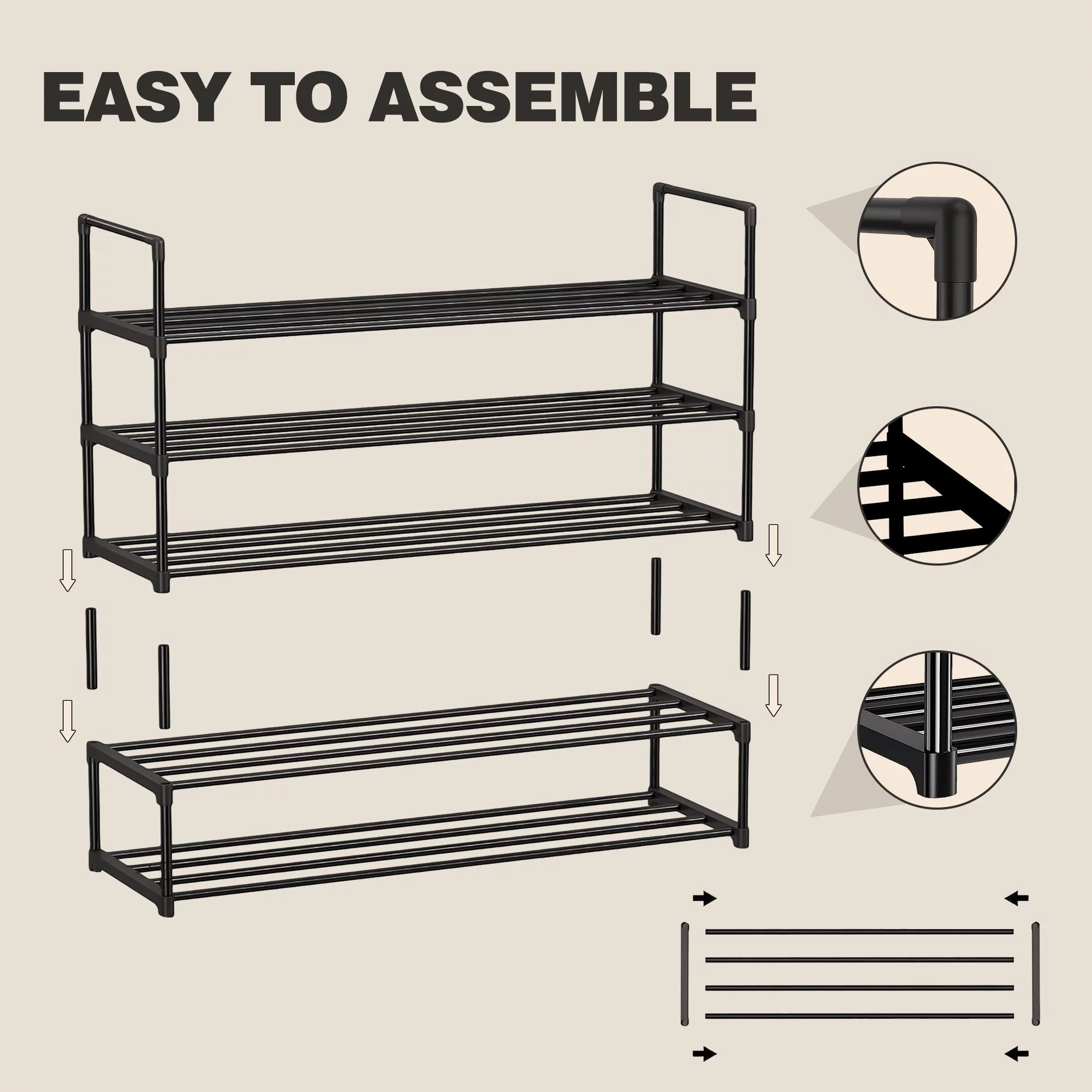 5-Tiers Stackable Shoe Rack G241204