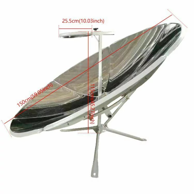 Portable Solar Cooker 150cm Diameter Parabolic Sun Oven L420656