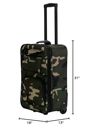 Black 4-Piece Softside Upright Luggage Set X691