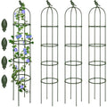 White 4 Pack 6 ft Metal Garden Obelisk Trellis T697