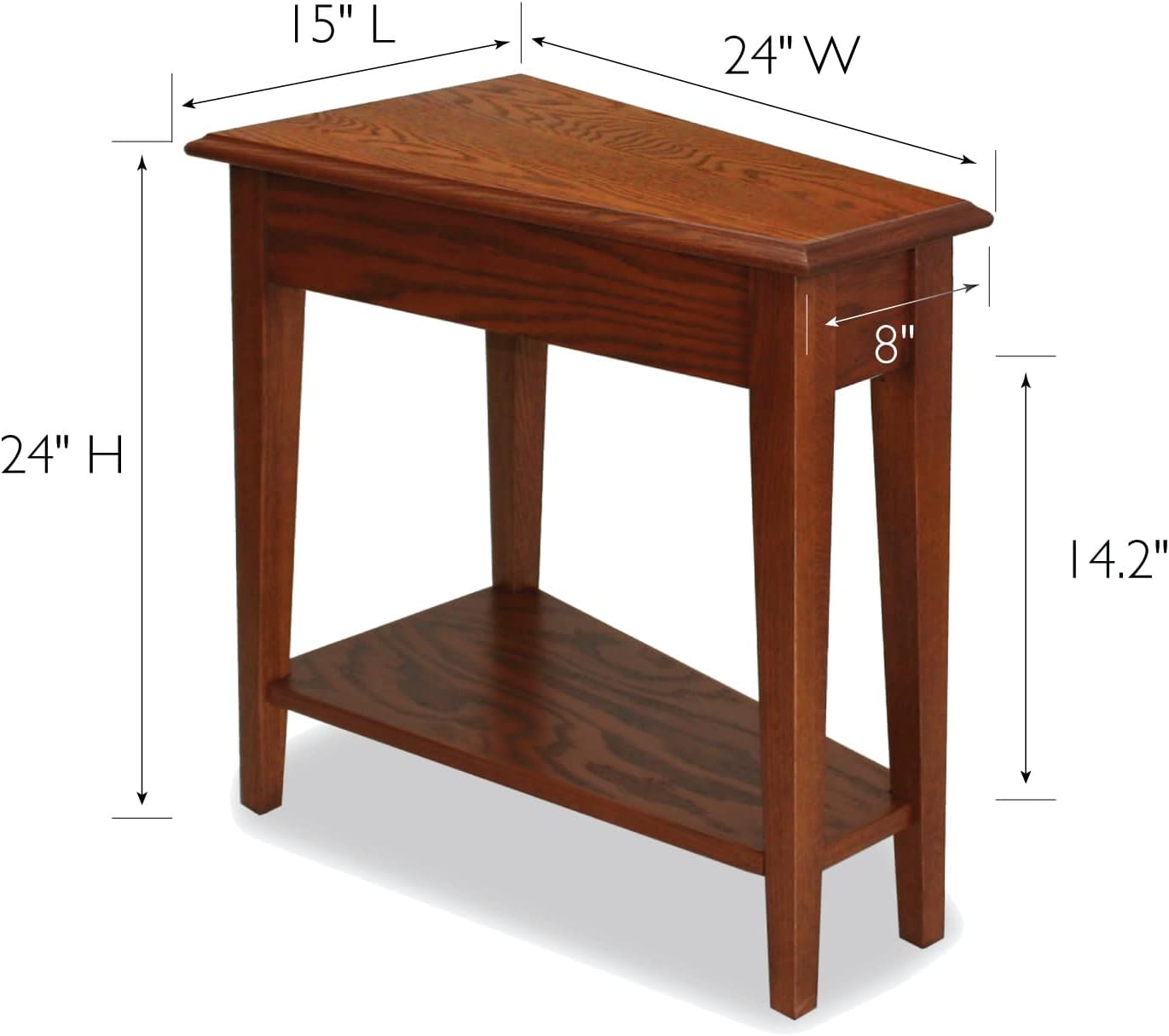 Solid Wood Medium Oak Side Table K23985