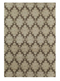 Java Brown Area Rug 9-Feet 10-Inch by 13-Feet 2-Inch G230