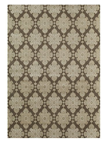 Java Brown Area Rug 9-Feet 10-Inch by 13-Feet 2-Inch G230