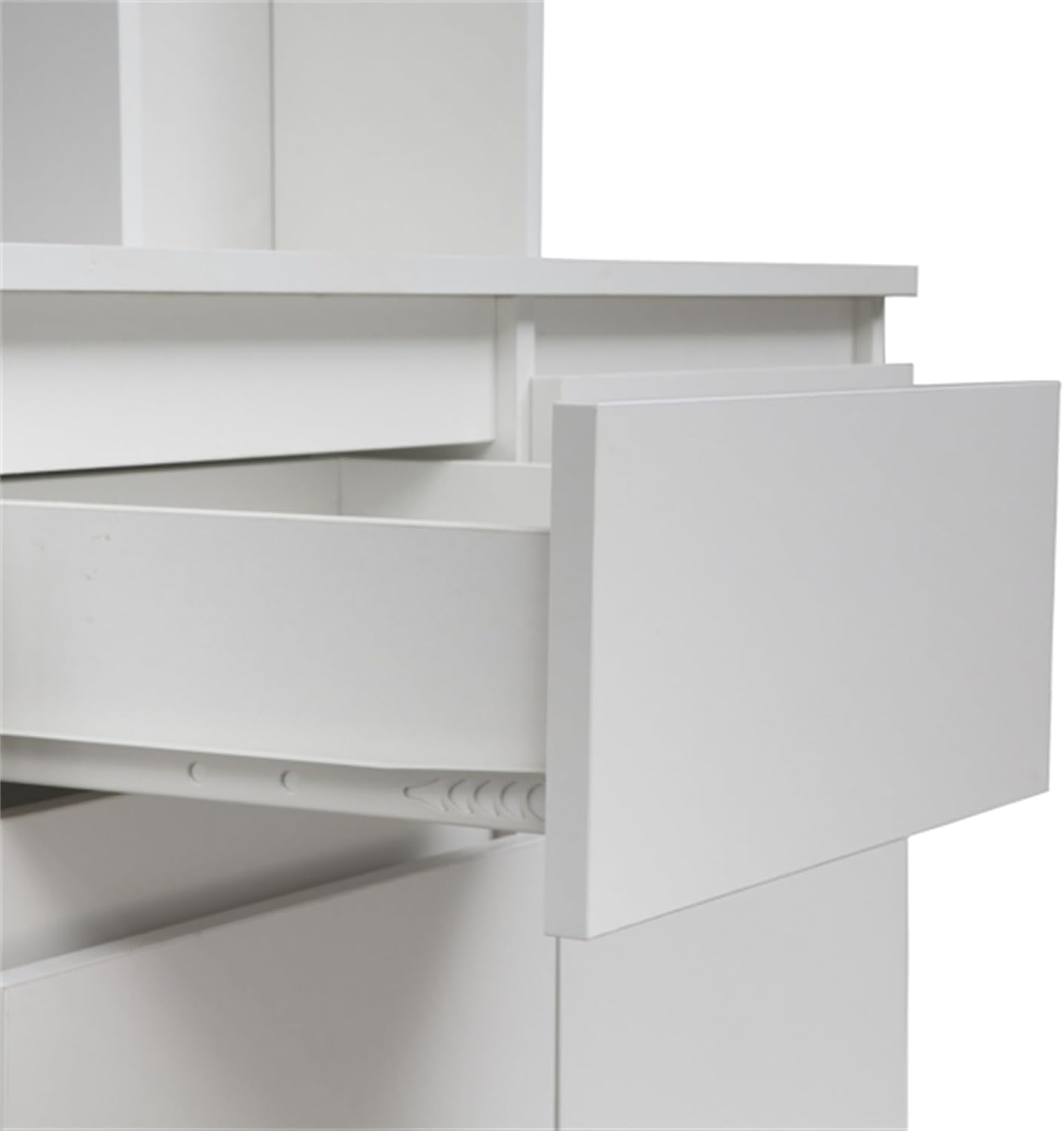 74" Kitchen Pantry Cabinet with Charging Station, Freestanding Buffet Cupboards Sideboard with Drawer, Modern Pantry Cabinet with Microwave Stand Z269431