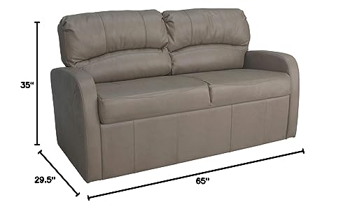 65" Jack Knife RV Sleeper Sofa with Arms (Mahogany) L19695
