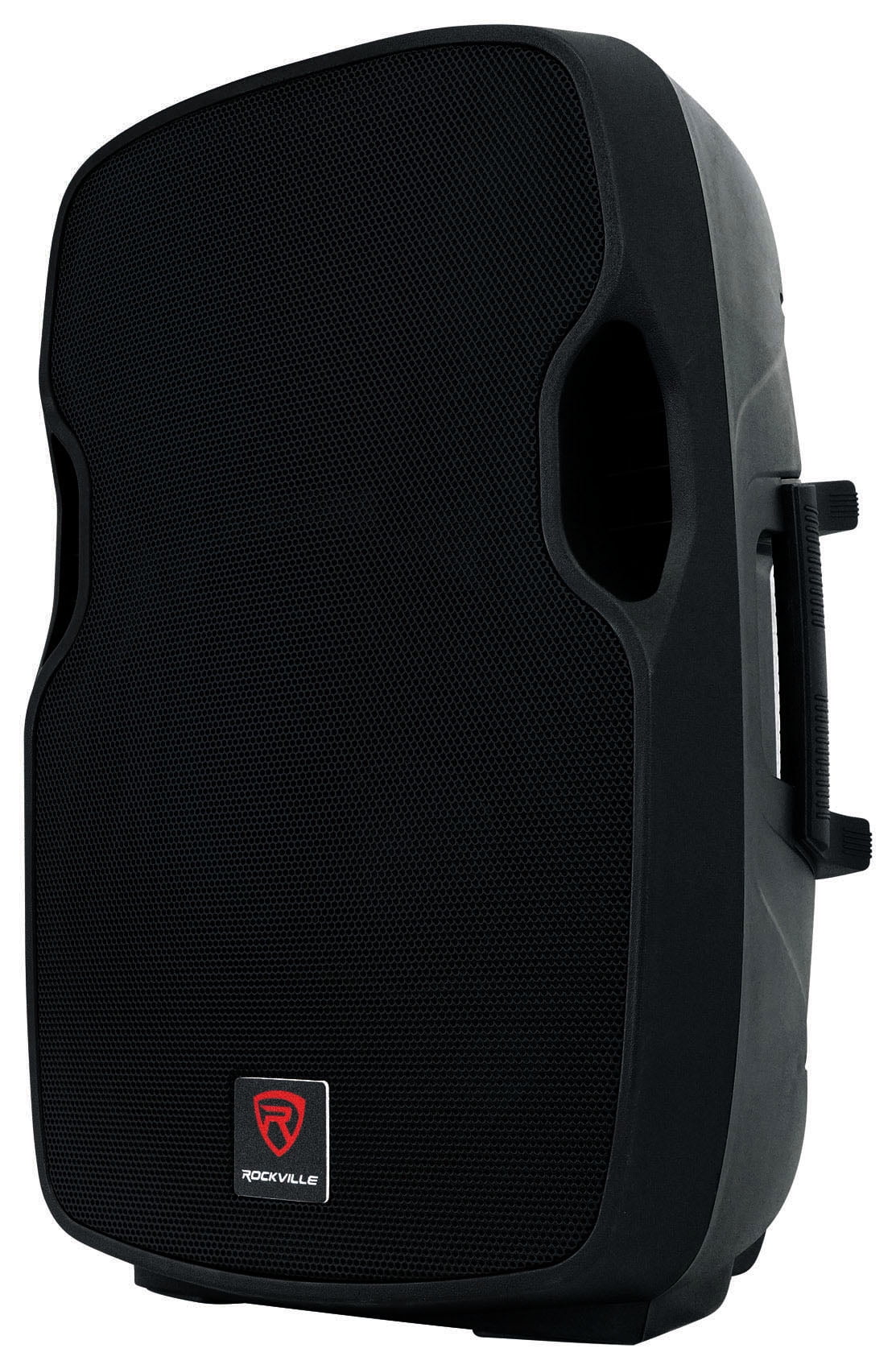 15" 1600w Active PA/DJ Speakers with Mixer, Mic, Stands, Cables, Bag Z75353