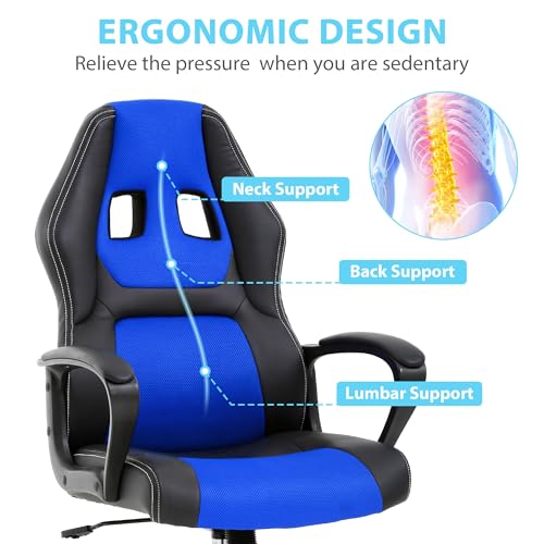 Gaming Chair with Lumbar Support and Adjustable Height Z9123