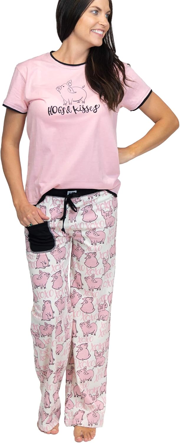 Women's Short Sleeve Pajama Set Y664