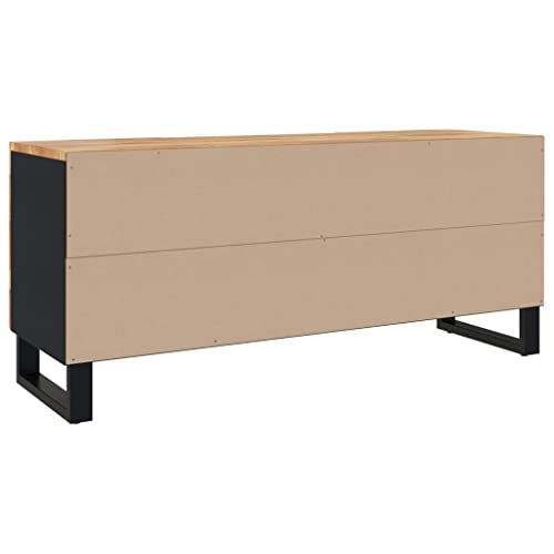 Solid Wood Acacia TV Stand with 4 Compartments E477