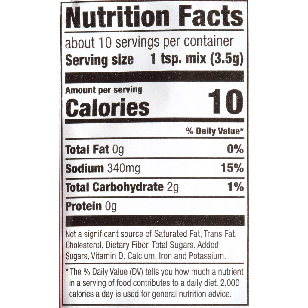 1.3 oz Pack of 8 Slow Cooker Seasoning Mix K8628