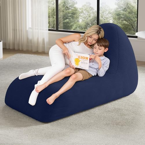 Pink Corduroy Bean Bag Chair with Filler E806836