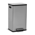 50 Liter 13.2 Gallon Soft-Close Smudge Resistant Stainless Steel Trash Can with Foot Pedal K88575