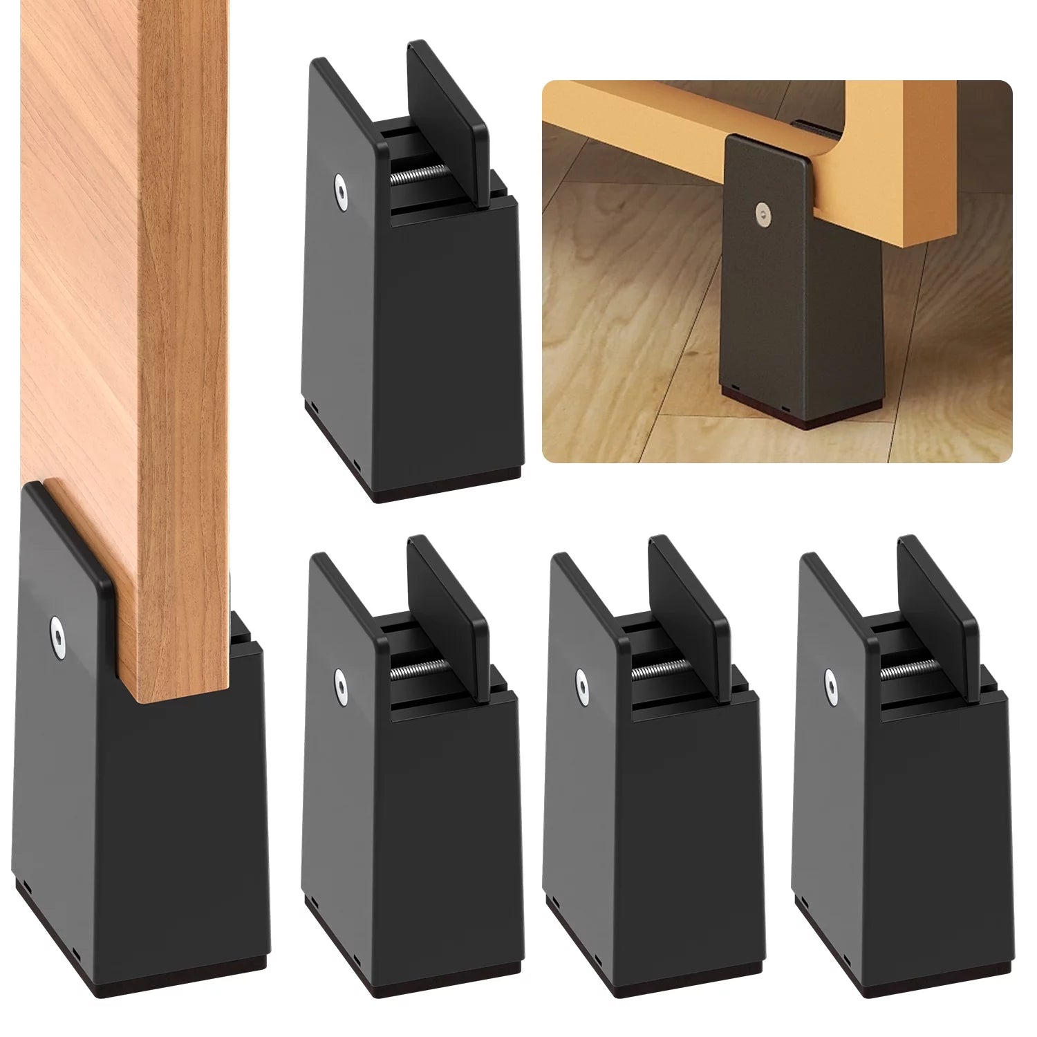 Adjustable Bed Riser, 4 Pack U627