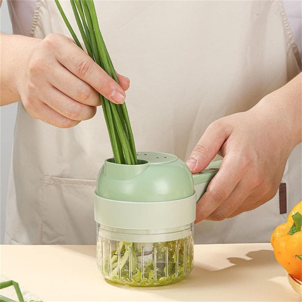 4 in 1 Rechargeable Electric Vegetable Cutter Set E983