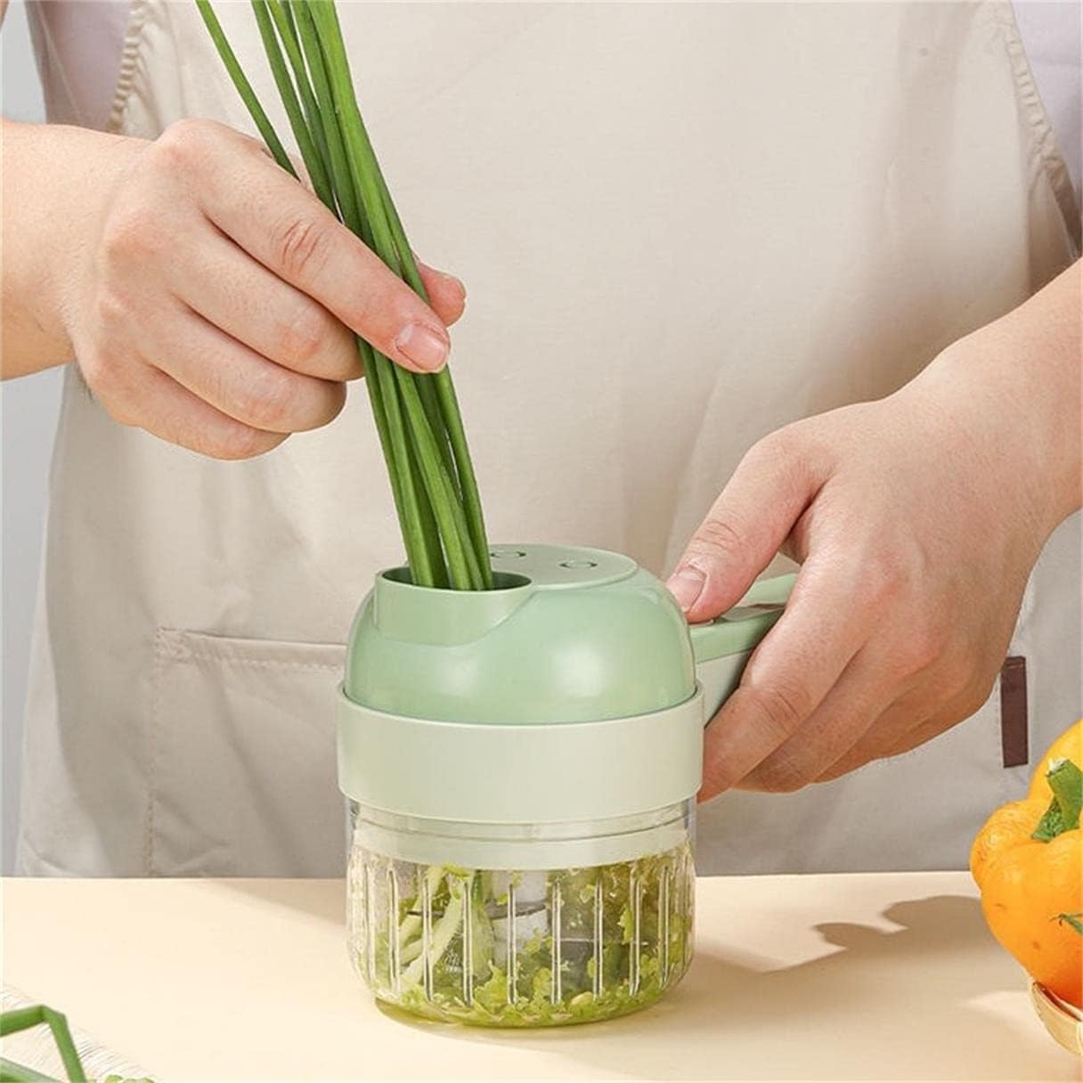 4 in 1 Rechargeable Electric Vegetable Cutter Set E983