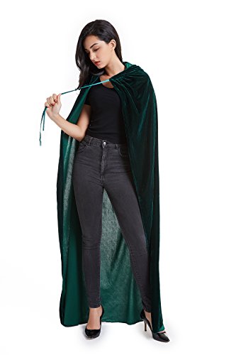 Hooded Velvet Cloak G20578