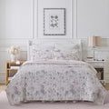 King Reversible Cotton Quilt Set with Shams X5348