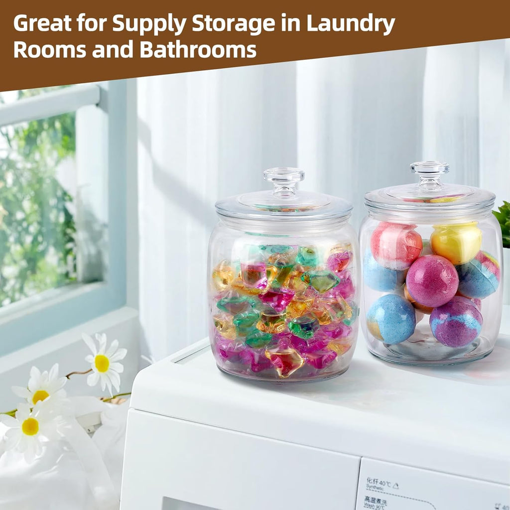 2 Pack 71 oz Glass Jar with Lid G4792