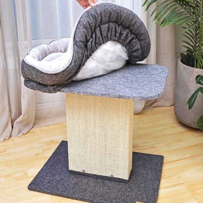 Cat Bed with Sisal Scratching Post O129471