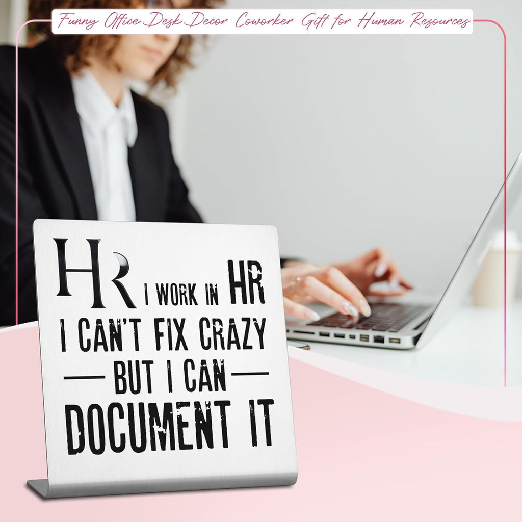 HR Desk Sign Plaque Y1343
