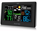 Wireless Indoor Outdoor Thermometer with Atomic Clock Temperature Humidity Monitor L13030