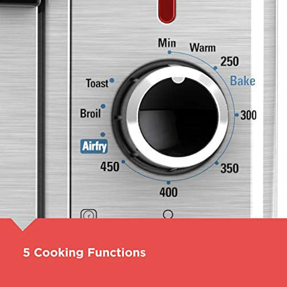 Stainless Steel Air Fry Toaster Oven, 6 Slice I481