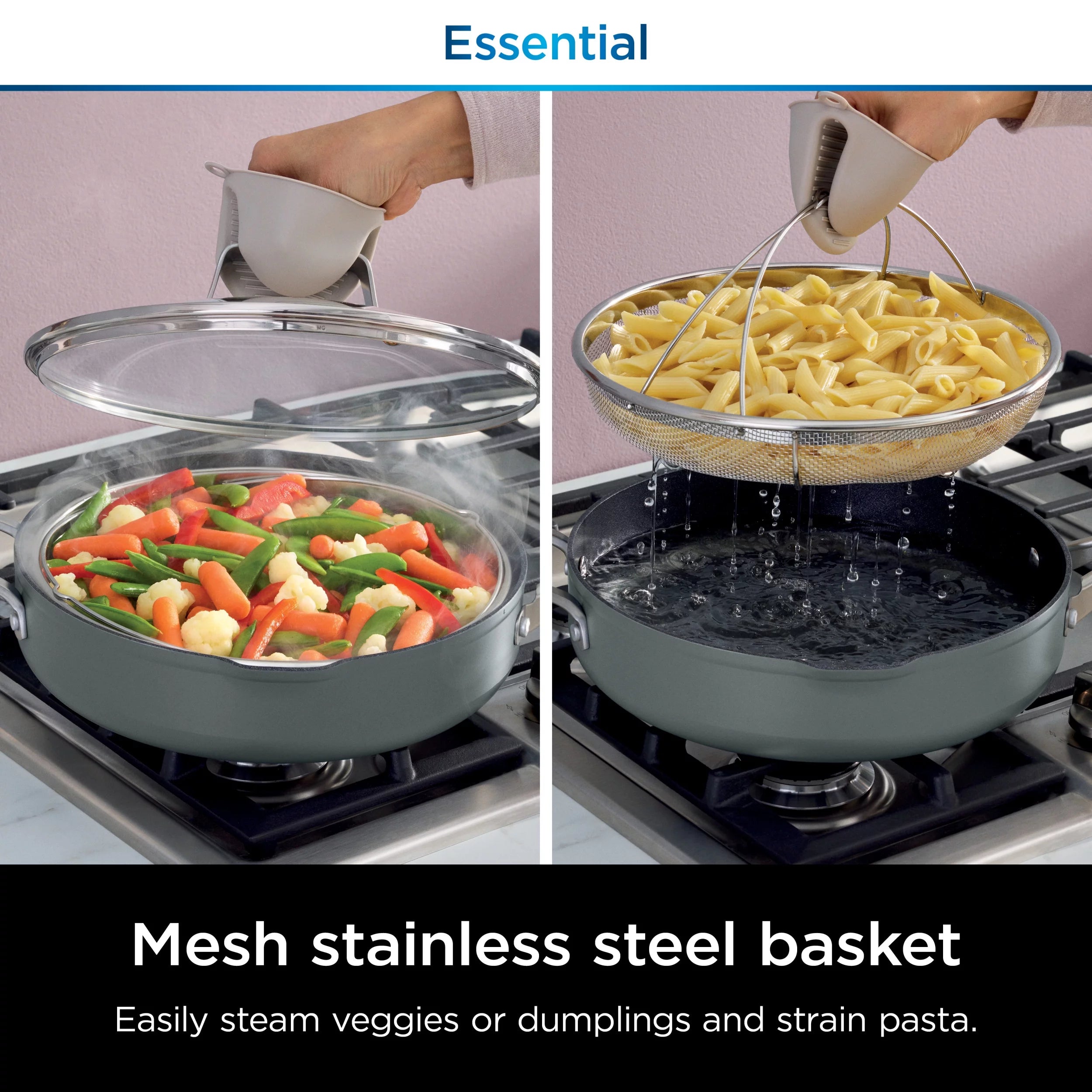 Sea Salt Grey Non Stick Pan N74896
