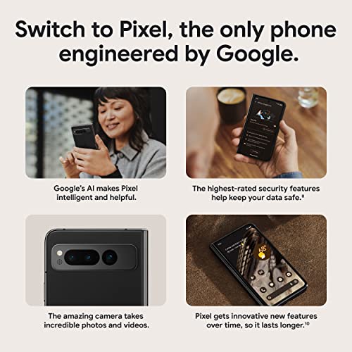 Obsidian 256 GB Foldable 5G Smartphone with Telephoto and Ultrawide Lens A6235