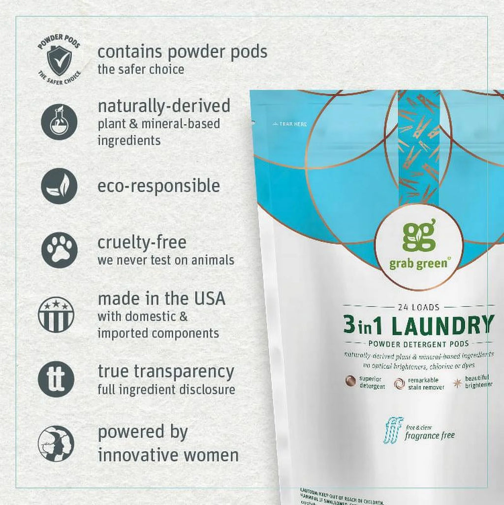 60 Count Fragrance Free Laundry Detergent Pods D17147