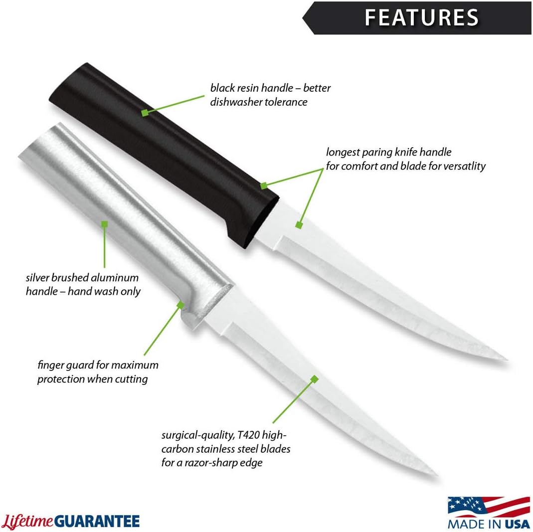 Stainless Steel Paring Knife, 2 Pack P99624